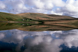 Daer Reservoir with reflection