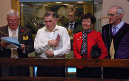 Provost Russell McLeary, Tam Ward and Mrs and Mrs Barrie