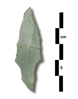 Flint upper paleolithic tool