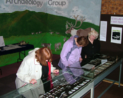 Visitors viewing the exhibition