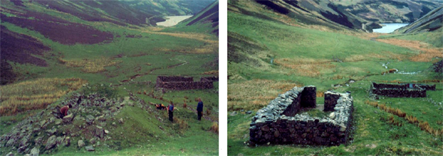 Fig. 1a: Windgate House - start of excavation and Fig. 1b: Windgate House - consolidated