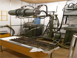 5. X-raying sediment cores at the National Museum of Scotland laboratory