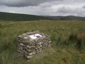 Daer Valley Trails information panel in the landscape