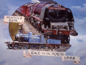 David Fisher's painting depicting the Caledonian Railway